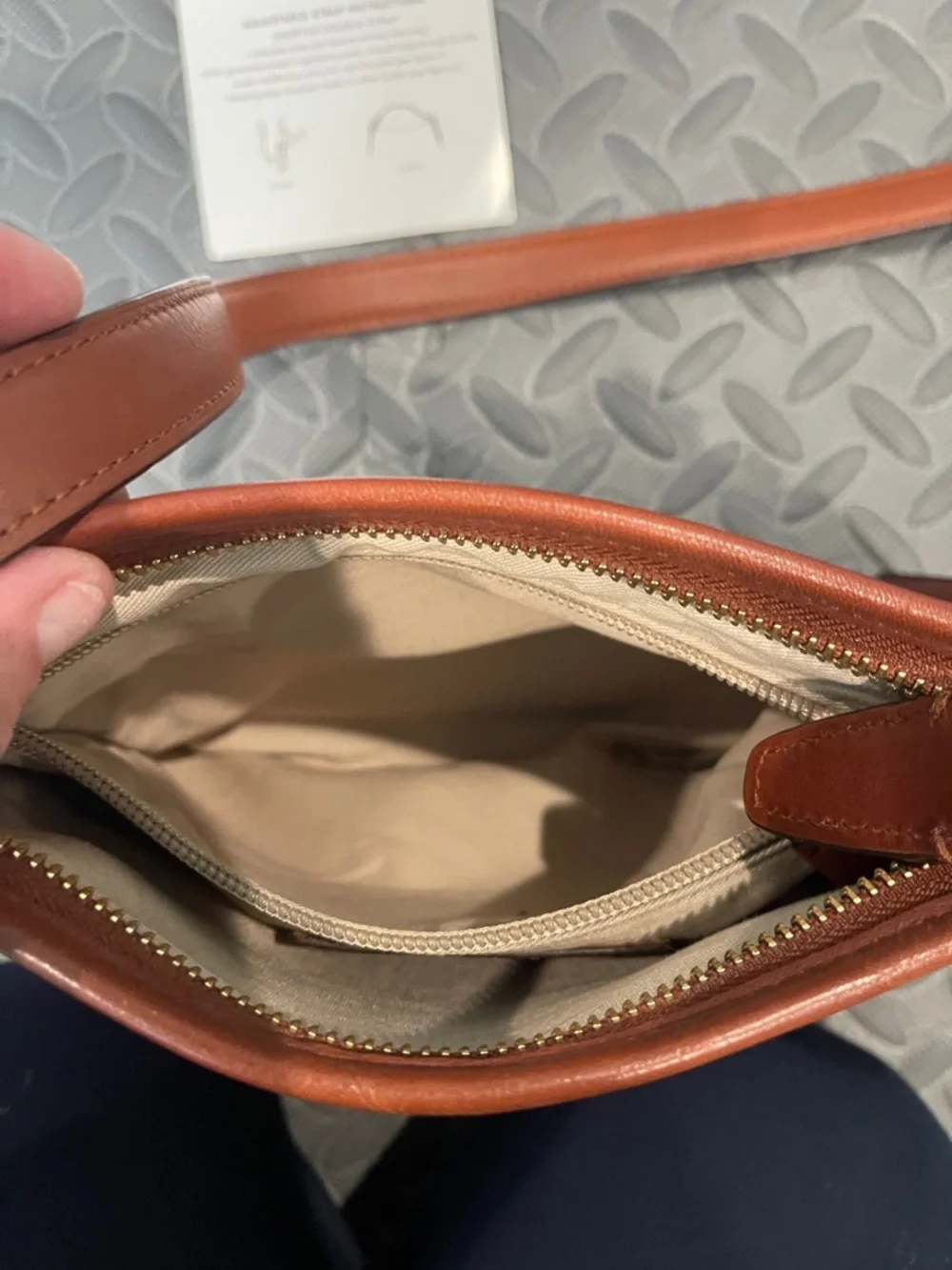 Coach Leather Crossbody Bag in Rust - Picture 6 of 6